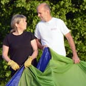 Mike and Deborah Scholes from Haywards Heath are attempting to make ballooning history with their Transatlantic crossing. Photo: Transatlantic Balloon Challenge
