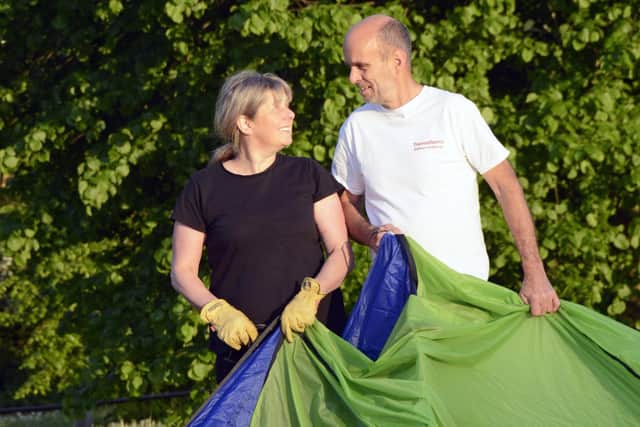 Mike and Deborah Scholes from Haywards Heath are attempting to make ballooning history with their Transatlantic crossing. Photo: Transatlantic Balloon Challenge