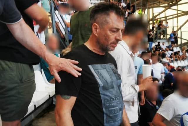 Police have released a photo of a man they would like to speak with in connection with an assault, during Brighton and Hove Albion's Europa League match in Marseille. Photo: Sussex Police