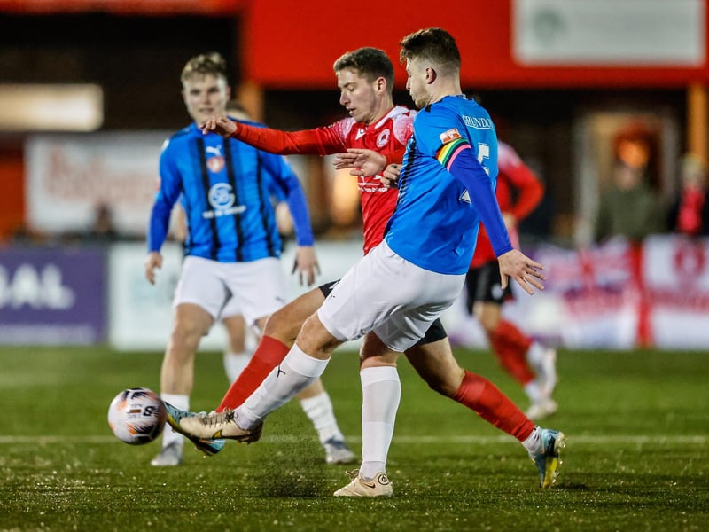 Action from Eastbourne Borough's 2-1 FA Trophy third round defeat at home to Bracknell Town