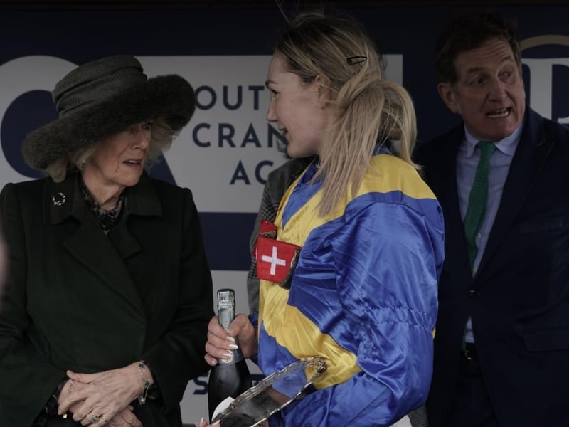 Queen Camilla at Plumpton Racecourse
