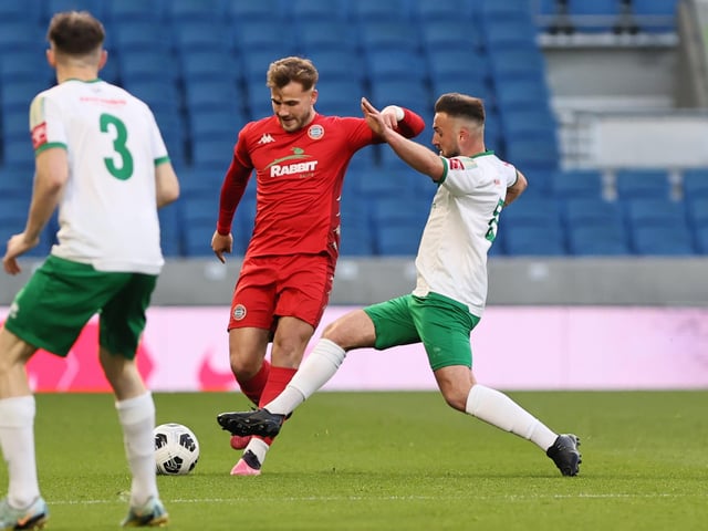 Action and celebrations as Worthing take on Bognor Regis Town in the Sussex Senior Cup final at the Amex Stadium - and win 8-7 on penalties