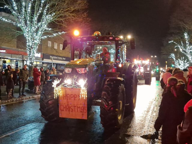 The Arundel Illuminated Tractor Run 2025 in Rustington, which it was visiting for the first time
