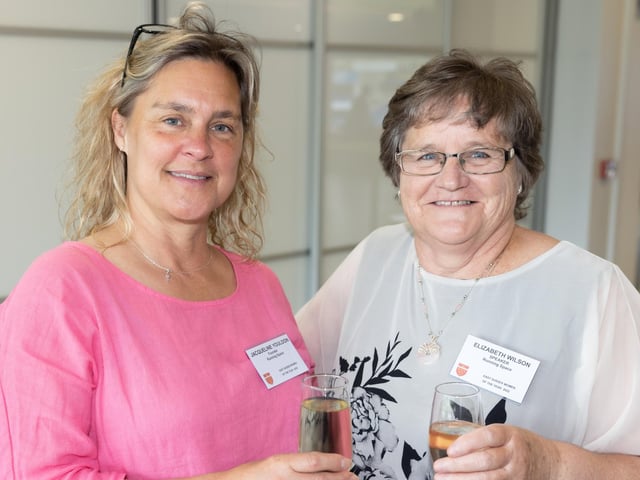Jacqueline Youldon founder of Running Space with guest speaker from Running Space Elizabeth Wilson.