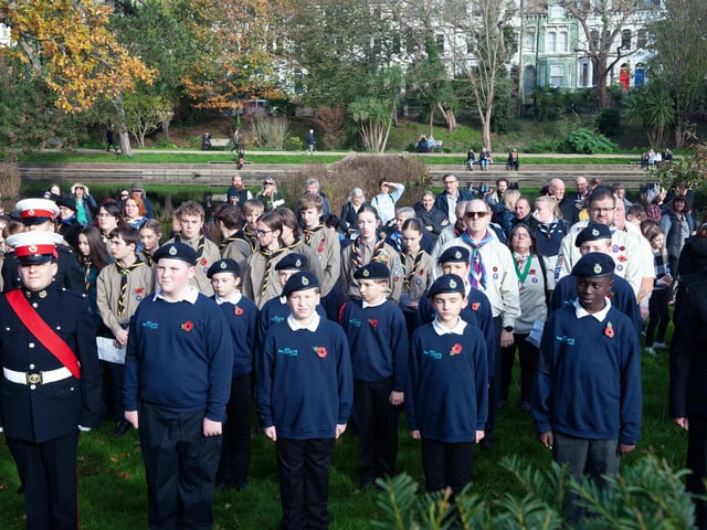 Hastings Remembrance service in Alexandra Park. Photo by Frank Copper