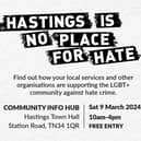 Hastings is no place for hate event