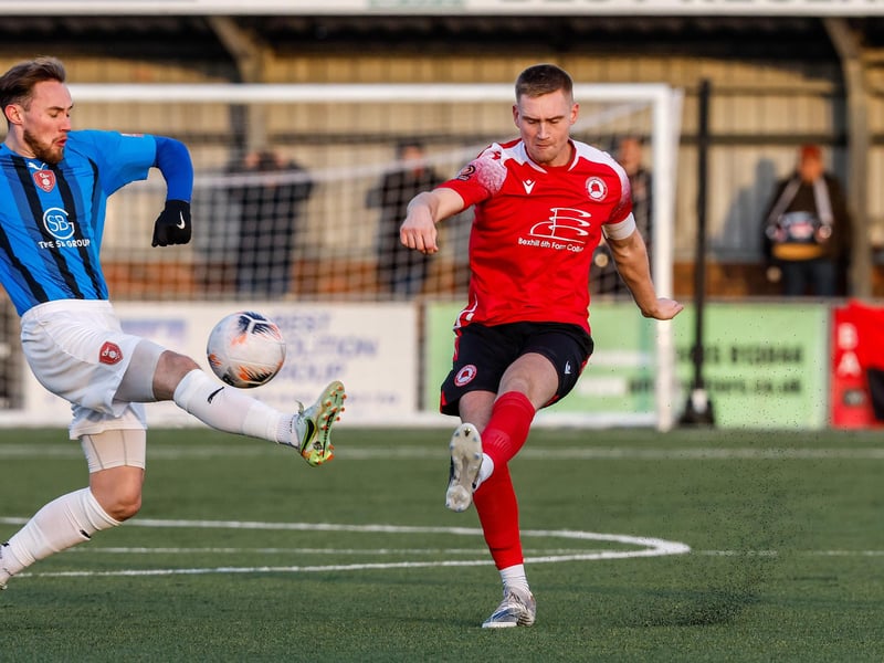 Action from Eastbourne Borough's 2-1 FA Trophy third round defeat at home to Bracknell Town