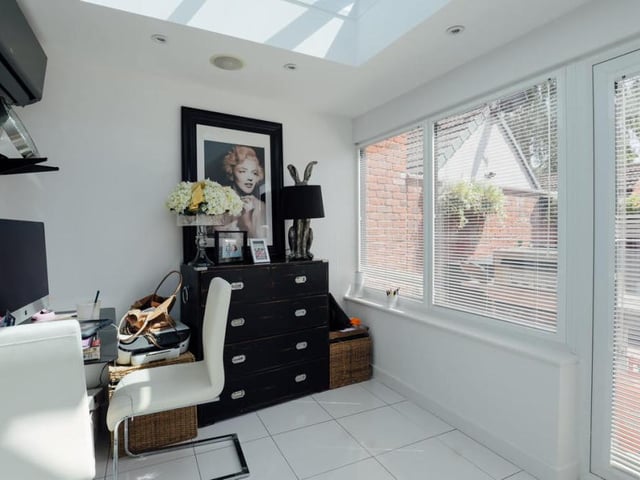 This room at the back of the property can be used as a bedroom or a study. An ideal place if you're working from home, rather than in the office.