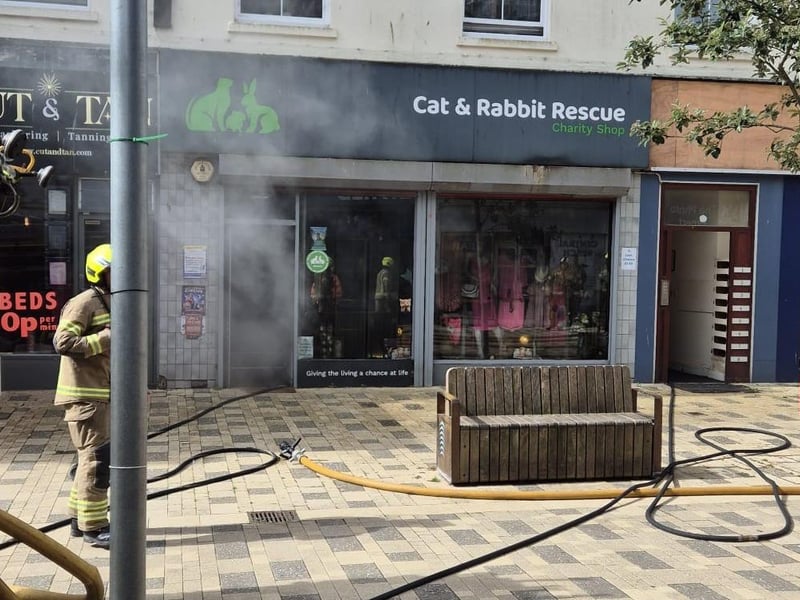 Firefighters wearing breathing apparatus extinguished the ground-floor blaze, using hose reels and jets, before remaining at the scene to damp down hotspots.