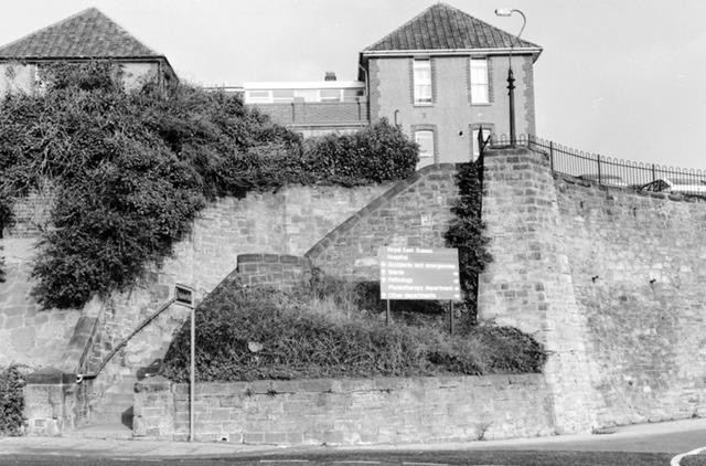Situated in Cambridge Road, the Royal East Sussex Hospital (RESH) opened in 1920s replacing an earlier hospital in White Rock Road, Hastings (1841-1923). Until its closure in 1992, the hospital was a surgical hospital with an Accident and Emergency, Pathology and X-Ray department. The site is now a housing estate.