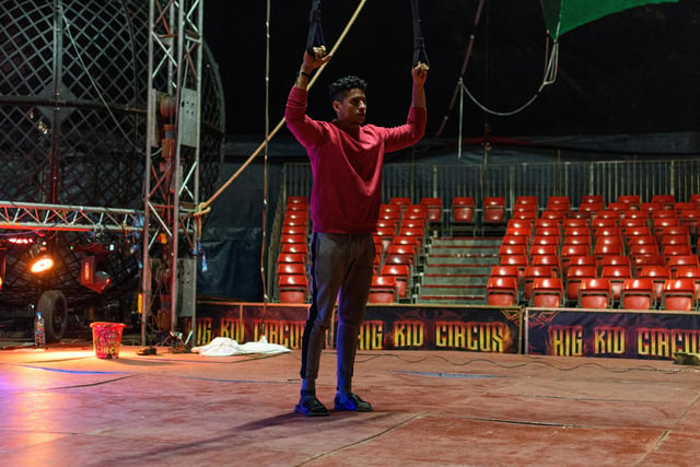 Performers from Big Kid Circus rehearse ahead of their Morecambe return. Photo: Kelvin Stuttard