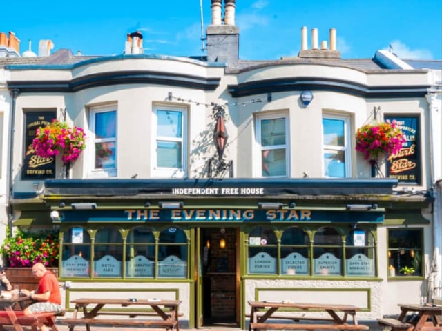 The Evening Star, Surrey Street, Brighton. A classic and Good Beer Guide regular, An unpretentious pub five minutes walk away from the station offering a range of ales and craft beers that has all tastes covered.
