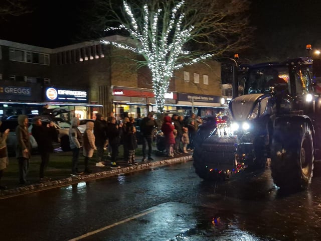 The Arundel Illuminated Tractor Run 2025 in Rustington, which it was visiting for the first time