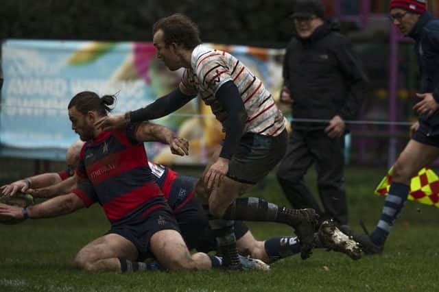 Action from Chichester v Reed Weybridge, Chichetser's second try