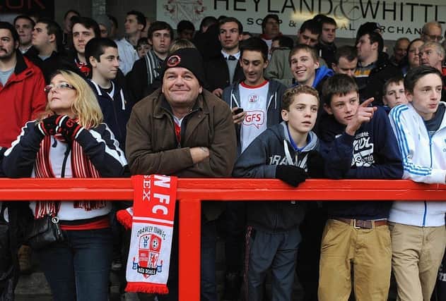 Crawley Town have an average League Two gate of 3.825 this season.