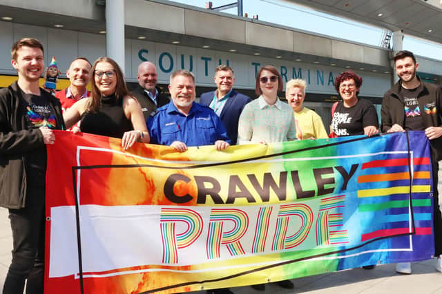 London Gatwick Airport has been announced as headline sponsor for this year’s Crawley Pride event, taking place on August 19 in Goffs Park