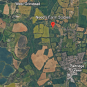 The application proposes a 44.64kW ground-mounted solar array, arranged in two rows, on land south of Need’s Farm House, off Steyning Road. Photo: Google Earth
