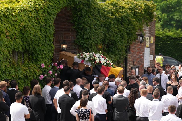 Funeral for Arthur Holscher-Ermert 18-6-22 (photo from Eddie Mitchell)