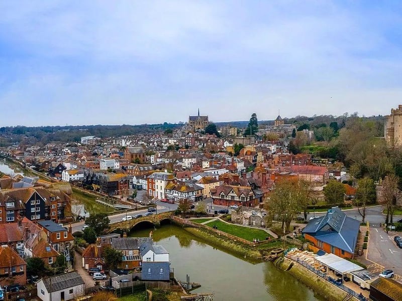 Birdseye view of Arundel