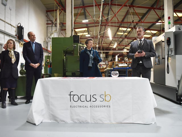 The Princess Royal visits Focus SB in St Leonards on November 22 2023.