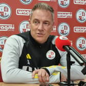 Crawley Town boss Scott Lindsey at the press conference | Picture: Mark Dunford