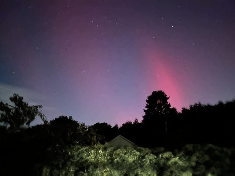 The Northern Lights captured in Horsham District