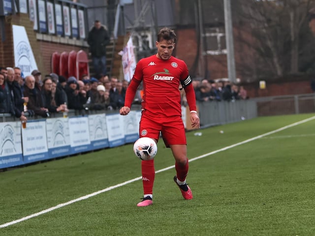Action from Worthing FC's 3-2 win at home to Welling in the National League South