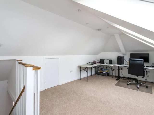 There are five reception rooms: a study, snug, sitting room, conservatory and a reading/music room