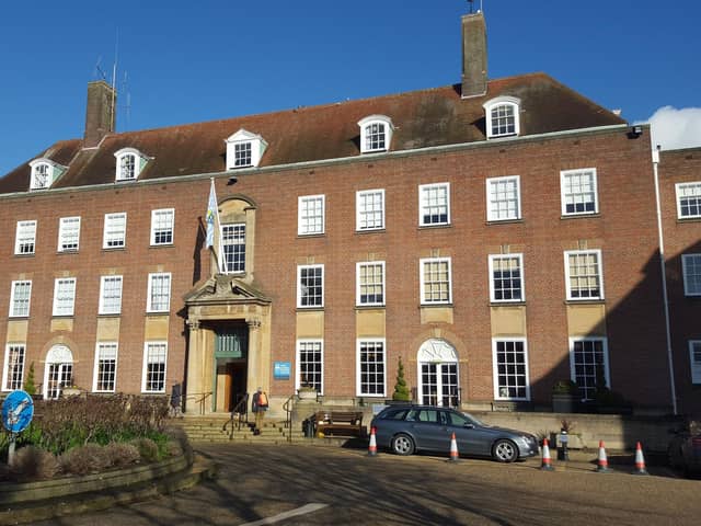West Sussex parents find out which primary school their child has been allocated today. Picture of County Hall, Chichester.