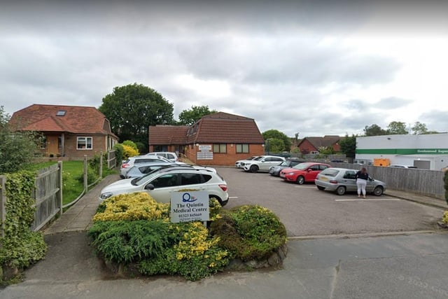 At The Quintin Medical Centre in Hailsham, 60.5 per cent of people responding to the survey rated their experience of booking an appointment as good or fairly good