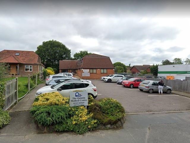 At The Quintin Medical Centre in Hailsham, 60.5 per cent of people responding to the survey rated their experience of booking an appointment as good or fairly good