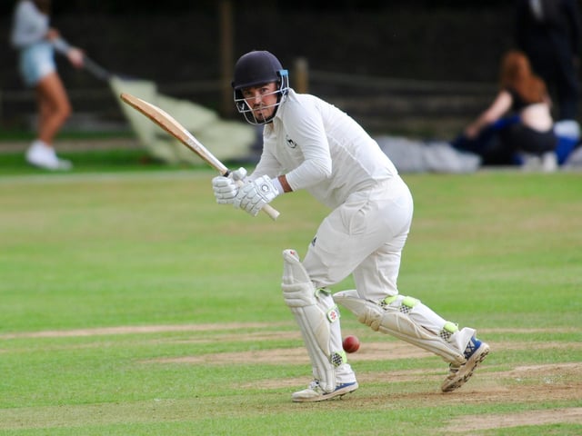 Action from Findon CC's Sussex League division two clash with Burgess Hill