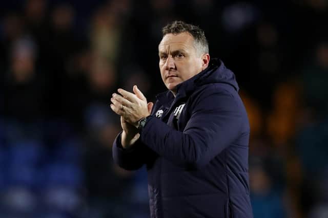 Micky Mellon, manager of Tranmere Rovers. (Photo by Lewis Storey/Getty Images)