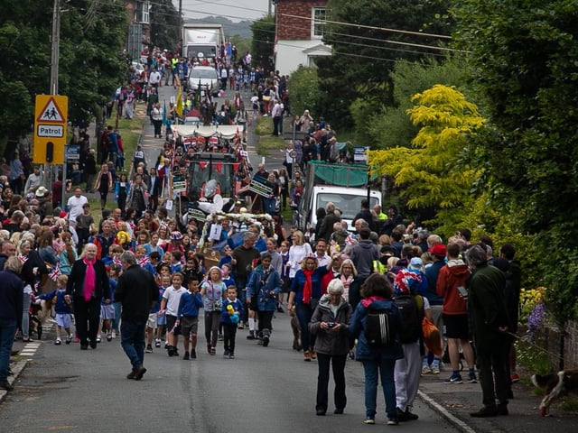 Plumpton's Jubilee weekend ended with the Big Event at Plumpton Racecourse, which included a pageant through the village, a fairground with village stalls, plus a soap box race and a live band.