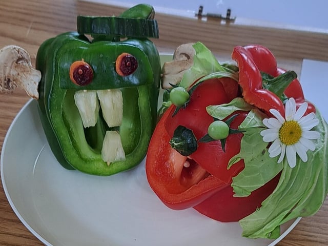 Novelty classes, including figures crafted from fruit and vegetables, sat alongside the spectacle of flowers at East Preston & Kingston Horticultural Society's annual rose show