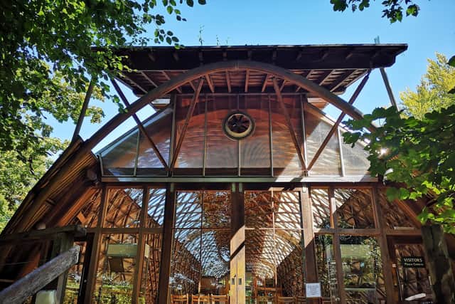 The Downland Gridshell Building at the Weald & Downland Living Museum in Singleton