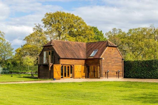The separate cottage has two bedrooms
