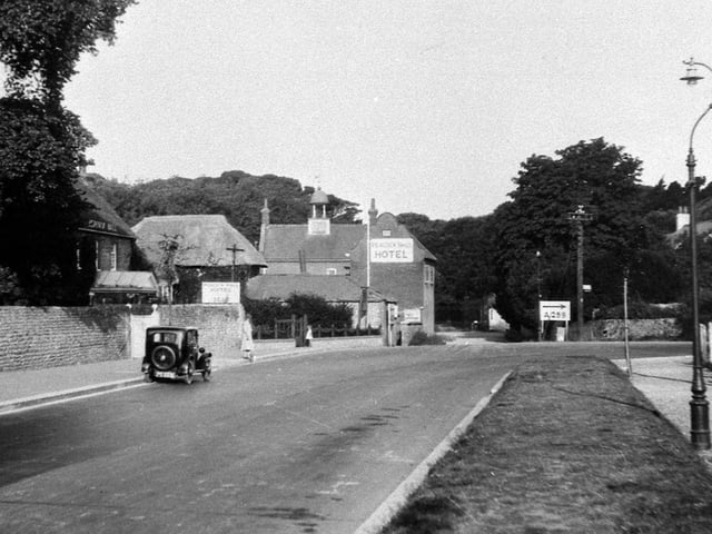 Goring Road with the Peacock Hall Hotel