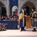 Blondie drummer receives honorary doctorate at the University of Chichester