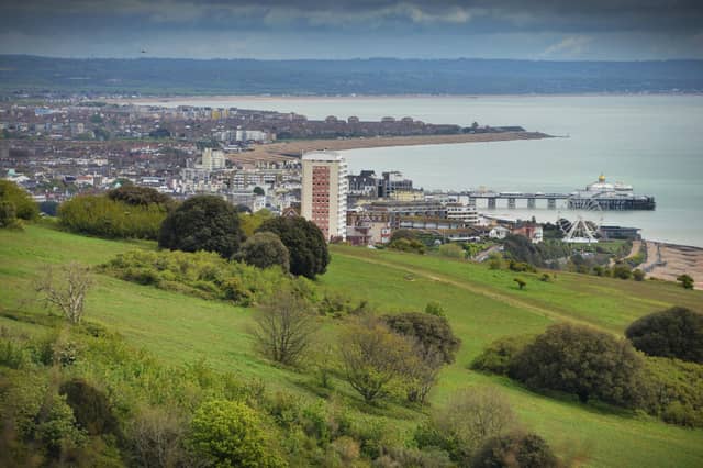 The view over Eastbourne seafront