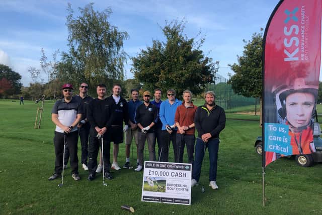 Mid Sussex golfers have raised £2,300 for Air Ambulance Charity Kent, Surrey, Sussex (KSS)