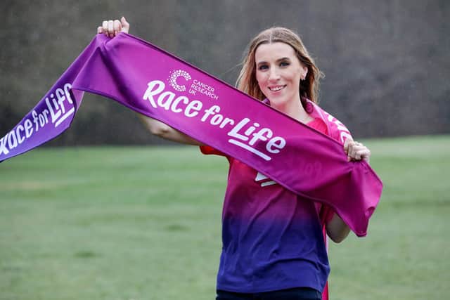 Faye is taking part in Cancer Research UK's Race For Life in Brighton next month