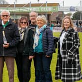 Brian Mercer was a guest of honour of the Rocks hierarchy at the Folkestone Invicta game — along with members of his family — as the club helped him celebrate a fantastic achievement Photo: Lyn Phillips