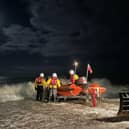 Volunteer crews from Eastbourne’s RNLI were called to help complete a search for a missing person at sea. Picture: Matt/RNLI crew and Simon/ Launch Authority