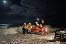 Volunteer crews from Eastbourne’s RNLI were called to help complete a search for a missing person at sea. Picture: Matt/RNLI crew and Simon/ Launch Authority
