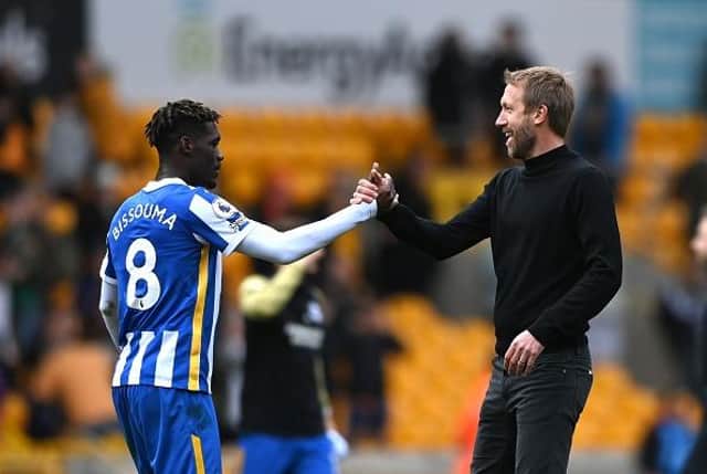 Brighton and Hove Albion head coach Graham Potter has steered his team to an impressive 44 points in the Premier League following their 3-0 win at Wolves