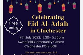 Chichester is set to host a festival in celebration of Eid Al-Adah.