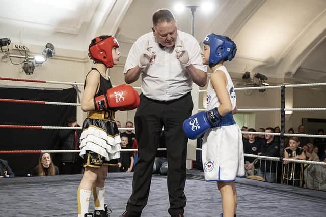 Ferad Yetik in action for Horsham Boxing Club at their home show | Picture: Dean Street Designs