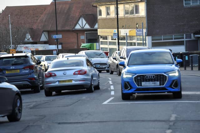 New traffic lights at the junction of Station Road, Church Road and Mill Road in Burgess Hill