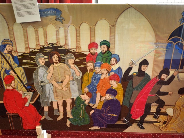The Hastings Embroidery is on display at the town hall Thursdays-Mondays 10-4 until Sunday, Nov 1.